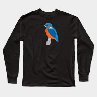 Kingfisher Bird Watching Birding Ornithologist Gift Long Sleeve T-Shirt